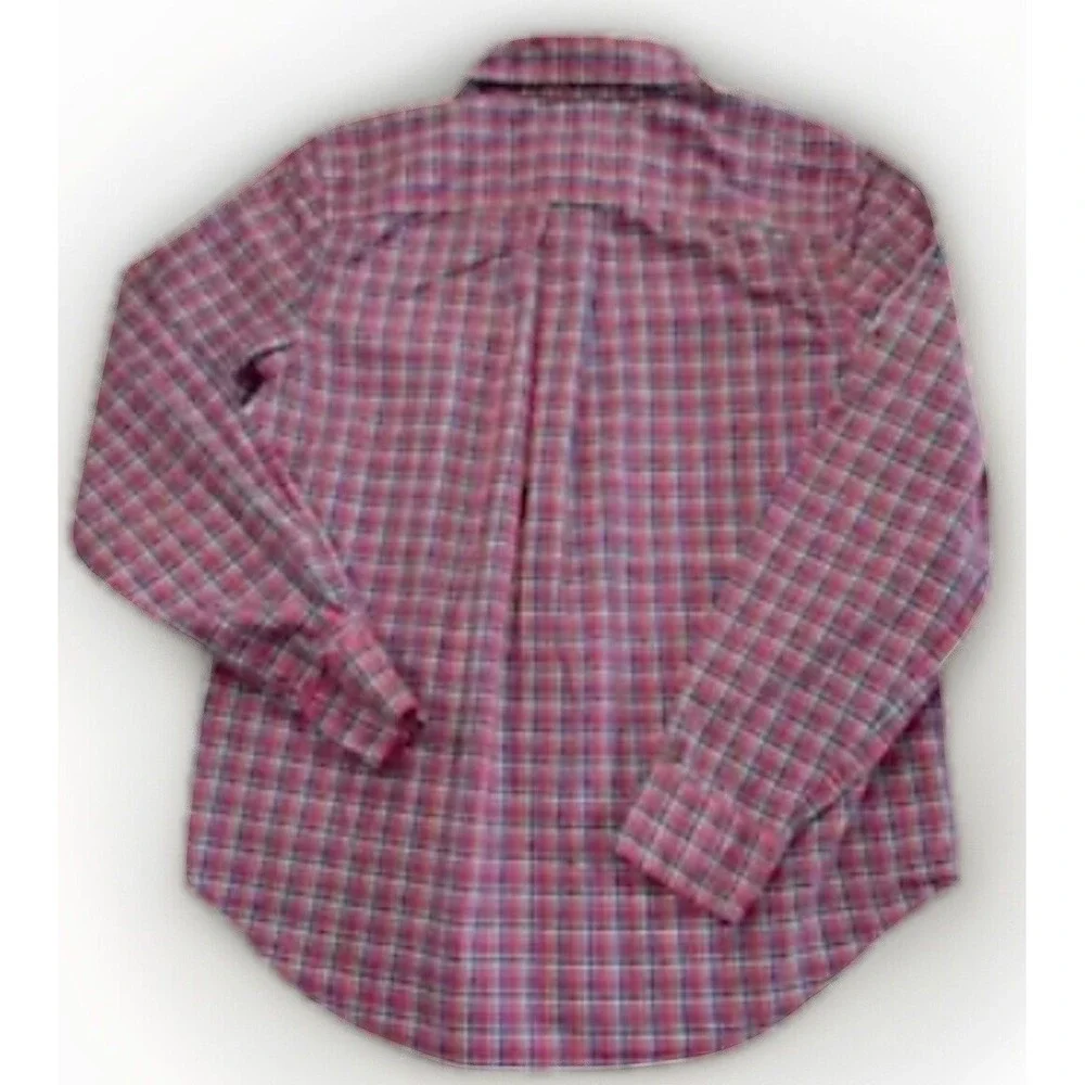 Boys RALPH LAUREN Button Front L/S Shirts Casual Large 14-16 Made India Lot Of 2